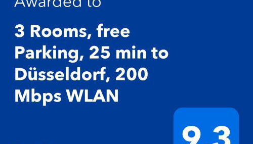 3 Rooms, free Parking, 25 min to Düsseldorf, 200 Mbps WLAN - Foto 2