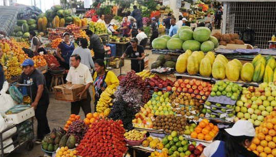 Visitando il mercato Caraguay