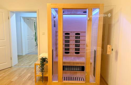 KATIES Apartments bei Regensburg - 3 Zimmer, 6 Personen, Infrarot-Sauna, Disney Plus, Balkon, Grill & Parkplatz - Foto 3