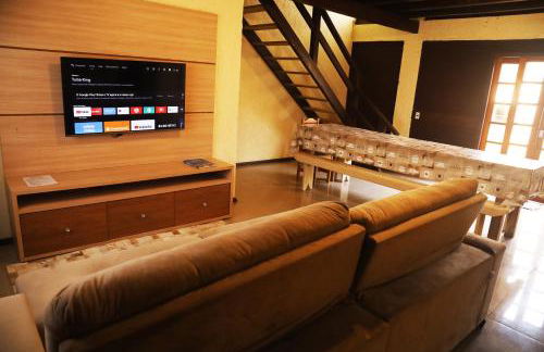 Chalé com Piscina Aquecida - Vista Panorâmica da Praia, a 200m do Mar, Sala de Jogos, Academia e Churrasqueira - Photo 12