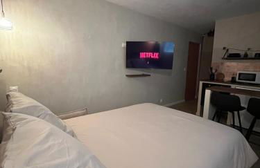 Studio cosy, piscine, parking, 5min plage, Arcachon Ménage Draps inclus - Foto 5