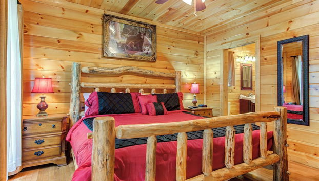 Smokies Bungalow - Foto 3, Habitación