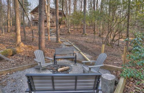 Luxury Cabin Sleeps 8 with creekside fire pit near Helen GA - Foto 45