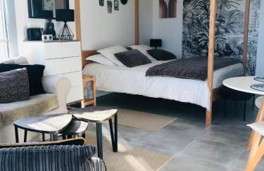 Bel Air Studios-Terrasse couverte-Jardinet-Vue Pont de Normandie-Parking privé - Foto 38