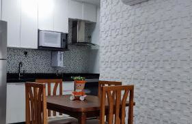 Apartamento na Praia das Toninhas em Ubatuba 350m da praia -2 quartos sendo 1 suite, piscina, varanda gourmet com churrasqueira, ar condicionado, cozinha completa, duas garagens - Foto 5