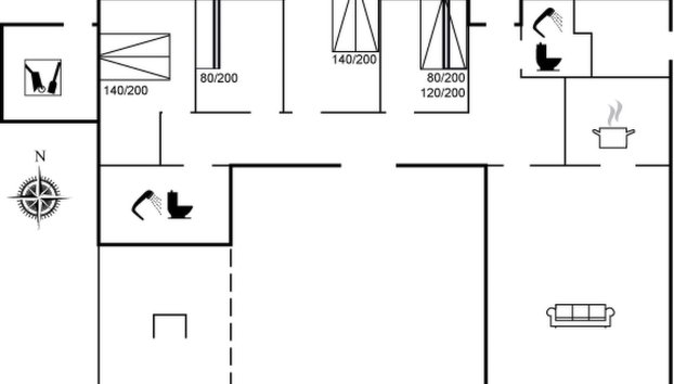 "Danijela" - 1.2km from the sea - Foto 2, Floorplan