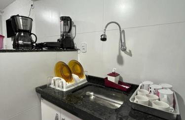 flat aconchegante com cozinha, área e churrasqueira - Foto 5