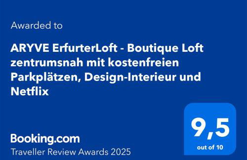 ARYVE ErfurterLoft - Boutique Loft zentrumsnah mit kostenfreien Parkplätzen, Design-Interieur und Netflix - Foto 9