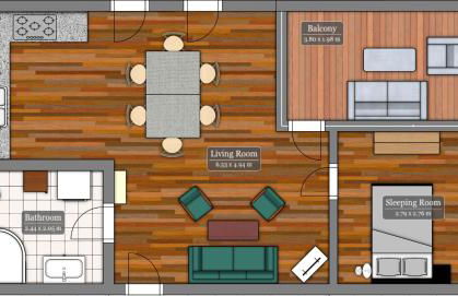 bright rooftop loft with river view - Foto 15