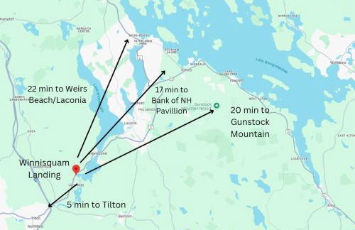 Winnisquam Landing Lakefront Firepit Deck - Foto 42
