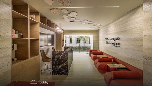 Sala de estar do lobby