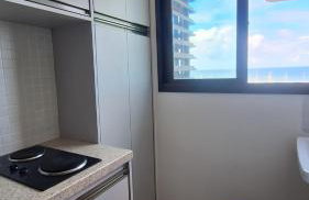 Apartamento Quarto e Sala, varanda, vista mar com infraestrutura - Foto 38