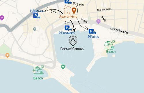 DELUXE SEAVIEW BALCONY - 2 min PALAIS & BEACH - Foto 30