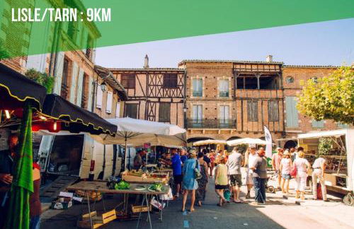 Le Cottage Nature Vigne Rouge Clim Gaillac entre Albi-Toulouse & Les Cottages du Tarn - Foto 32