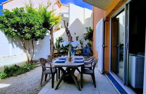 Le MARINE Rez de Jardin direct Plage Parking Privé Climatisé - Foto 9