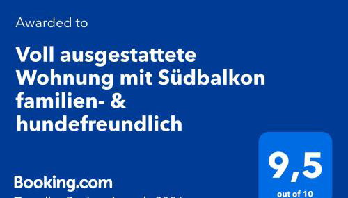 Voll ausgestattete Wohnung mit Südbalkon familien- & hundefreundlich - Foto 2