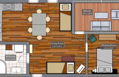 bright rooftop loft with river view - Foto 17