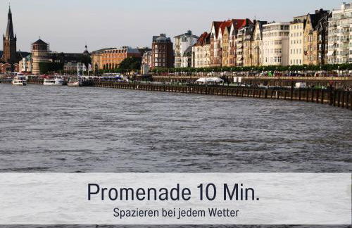 Fewokoko-Privat Apartment Zentral Lorettoviertel Rheinufer Altstadt Messe Landtag Königsallee - Foto 44