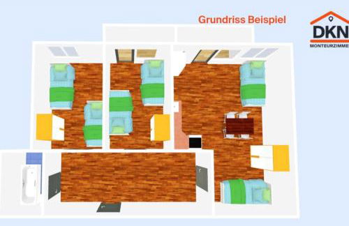 Gemütliche Monteurwohnung in Sandersdorf bis 6 Personen - Foto 4