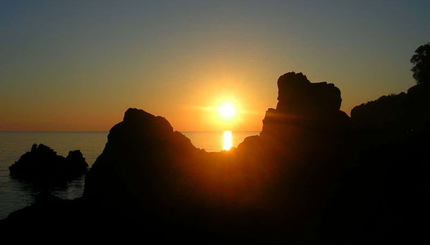 Sunset in the Aeolion Islands