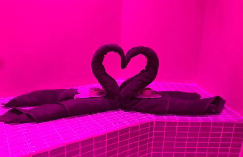 Appartement Love room avec jacuzzi et hammam privatisé Lieu insolite en amoureux Spa détente assurée avec de doux massages en options sur demande - Foto 10