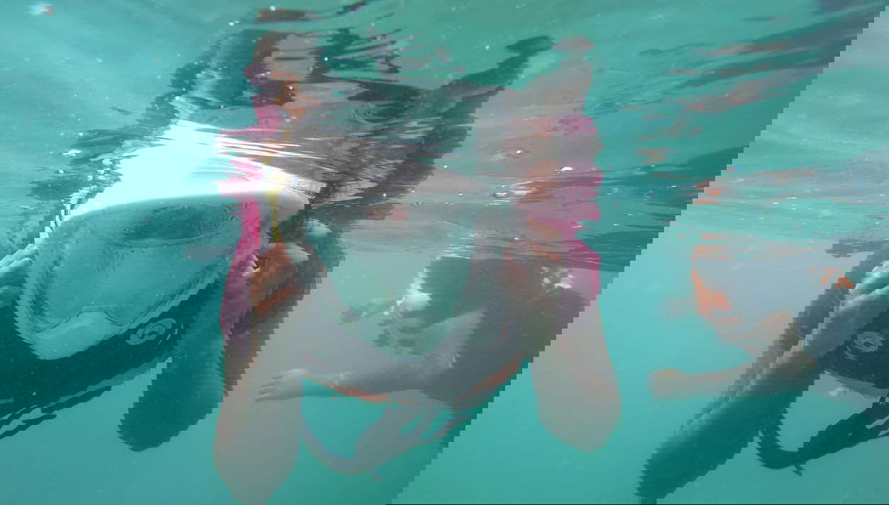 Durante l'attività di snorkeling