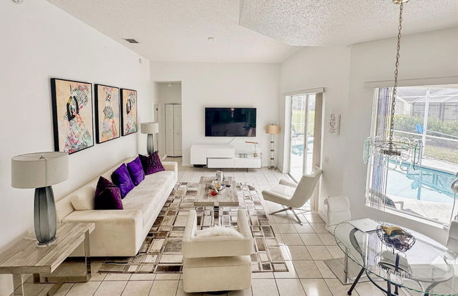 Grand Luxury Deluxe 4BR Pool Home Near Disney - Foto 8