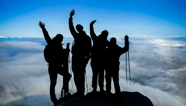 ¡La foto del recuerdo en la cumbre!