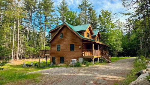 80PVR Log Home 20min to Bretton Woods AC Hot Tub wifi cable fireplace fire pit - Foto 2