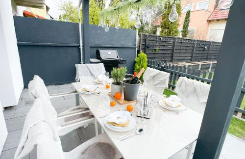 M-Style 01 Apartment mit Terrasse und Gasgrill, 24h Self-Check-In, Free Parking, Netflix - Foto 3