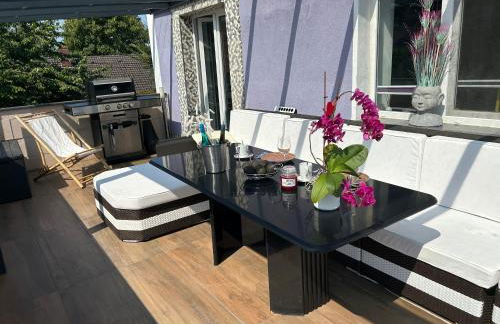 Traumwohnung 3 Zi im Grünen Retro Terrasse, Garten, Grill, Wifi - Foto 26