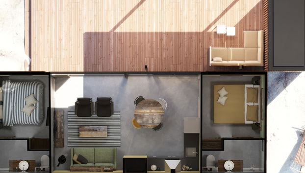 Comfy Lodge with 2 Bathrooms near Beach - Foto 5, Cocina privada