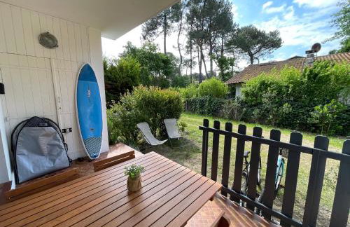 Appartement avec chambre, terrasse et jardinet proche plage, forêt pins, piste cyclable, lac - Photo 1