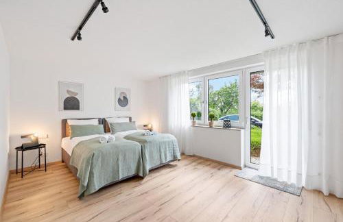 Neu mit Terrasse! 2BR 4Beds- schönste Aussicht - frisch saniert- barrierefreie! -Mozart ZWEI - Bietigheim - Foto 5