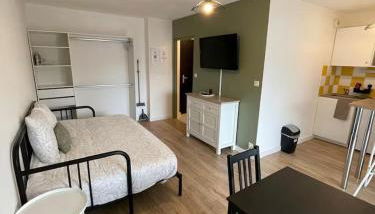 Grand studio 34m2 - Parking & Fibre - Proche Airbus - Foto 2