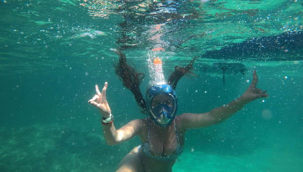 Haciendo snorkel