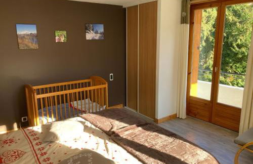 l'Echo des Glieres vue montagne centre village sauna & grill - Foto 14