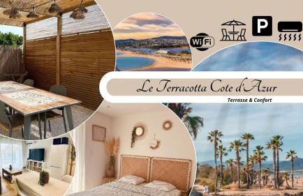 LE TERRACOTTA COTE D'AZUR - Proche PLAGE - Terrasse & Confort - CLIM - Parking et Wifi Gratuit- OFFRE SPECIALE - Foto 1