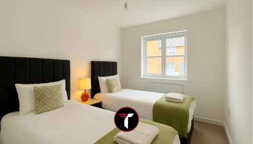 Spacious 2 Bed 2 Bath Flat with Free parking - Foto 4, towels, heating