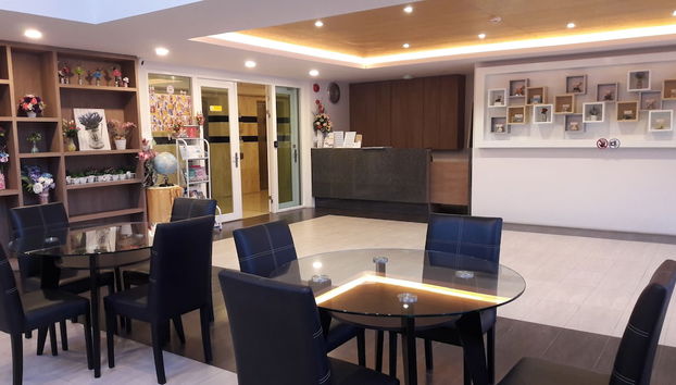 Sala de estar do lobby