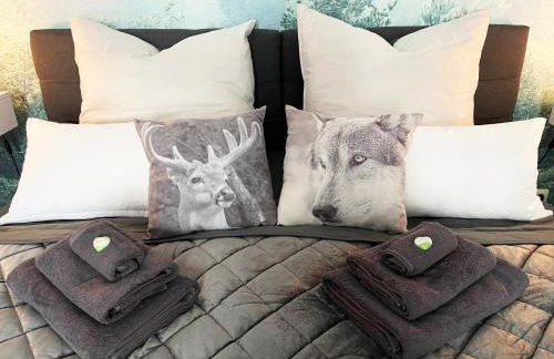 Magic Forest Design Apartment, 65 Zoll TV, Waschtrockner, beste Lage, am Markt - Foto 10