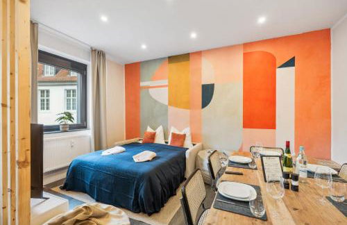 maremar - Design im Zentrum - 2 Schlafzimmer - Luxus Boxspringbetten - Küche - Arbeitsplätze & Highspeed WLAN - Balkon - Foto 6