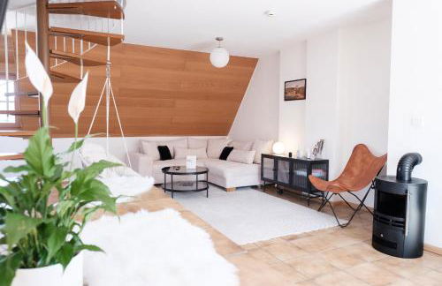 NEU Deluxe Suite Münsterblick, Maisonette, Kingsize Bett, Küche, Netflix, Aussicht, E-Kamin - Foto 5