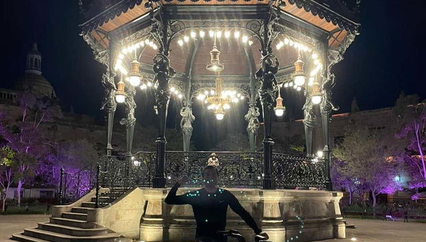 Plaza de Armas de Guadalajara por la noche