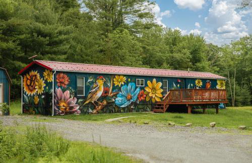 Mural Art Cabin With Pond And Hot Tub - Foto 9