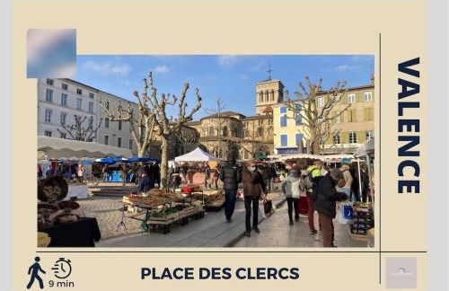 Terrasse privée - Centre Valence - Gare 5 min - Wifi rapide - Foto 31