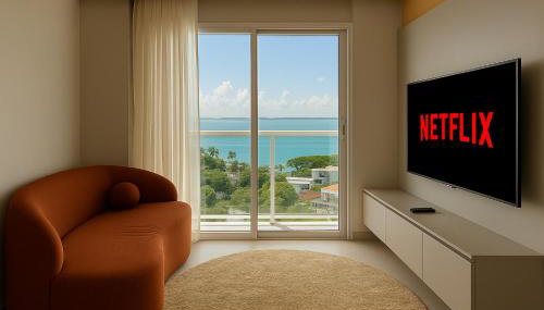 Flat Praia do Canto 2Q-2B Long Stay TRIÂNGULO DAS BERMUDAS - Foto 5