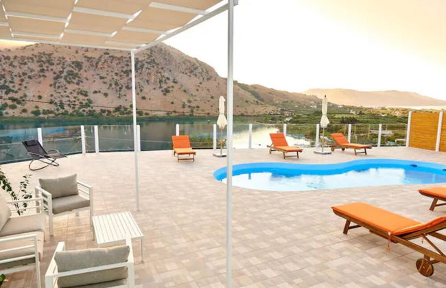 Stunning Lake Kournas Retreat 2 New Private Pool - Foto 10