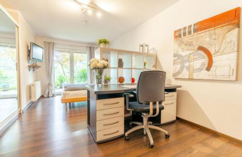 Ferienwohnung mit Terrasse im Grünen mit Sauna nahe Altstadt - Foto 8