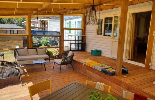 Charmant Mobile-home 6 personnes sur terrain privé à 200 m de la plage - PADRIG - Foto 1